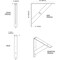 Ekena Millwork Traditional Steel Bracket, Unfinished 2"W x 16"D x 16"H BKTM02X16X16TRCRS - alternate 7